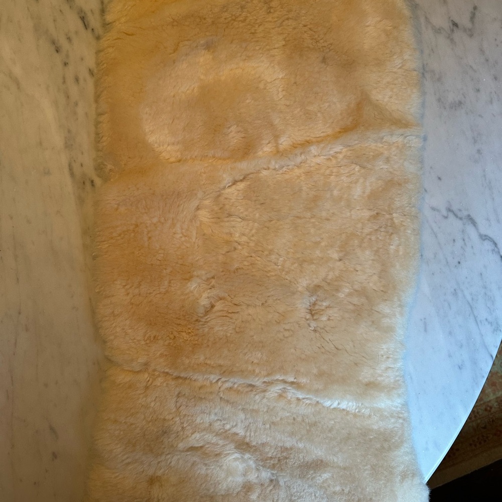 Cream Sheepskin Stroller Insert
